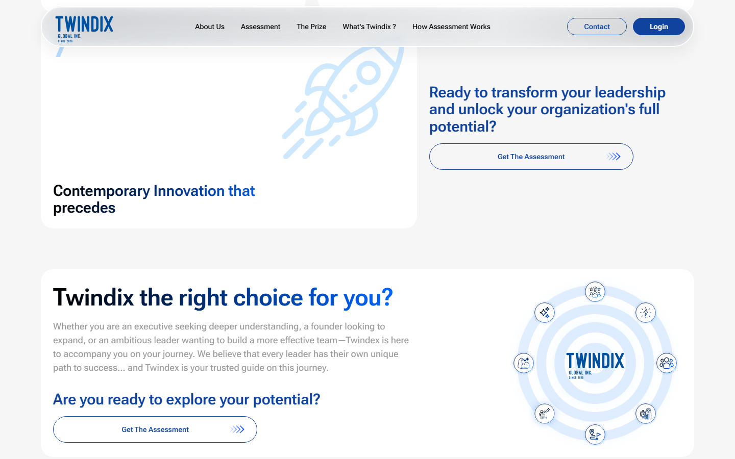 Twindix Executive Platform — Footer